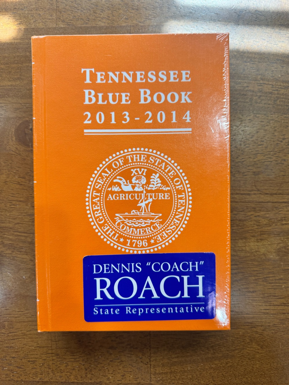 Tennessee Blue Book 2013-2014 Hardback- Sealed - Orange
